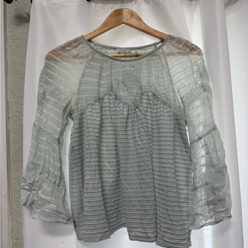 Small Mint Lucky Brand Blouse